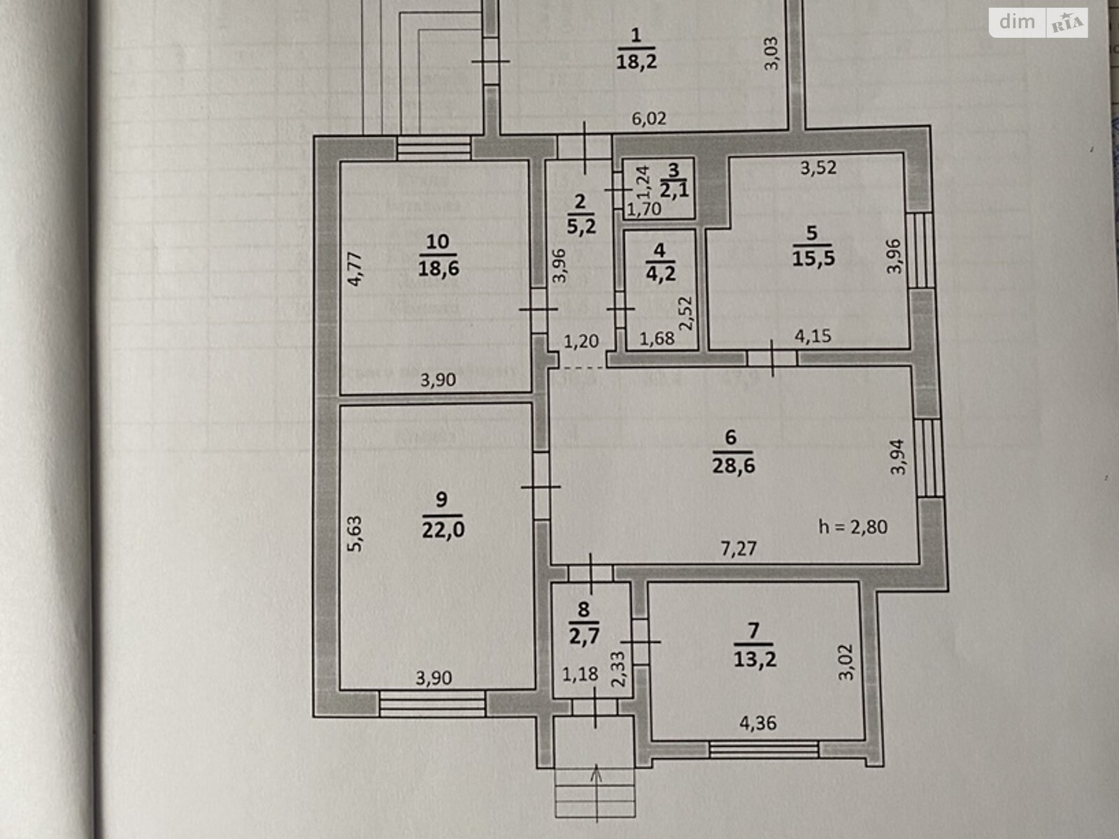 двухэтажный дом с ремонтом, 130.3 кв. м, кирпич. Продажа в Гавриловке фото 1