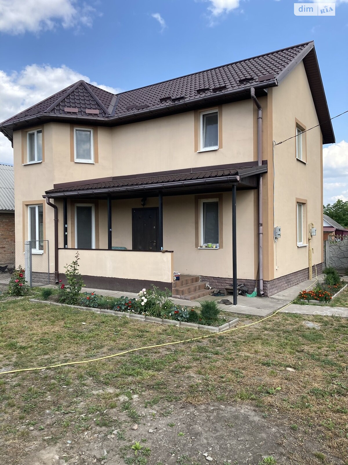 двухэтажный дом веранда, 107.5 кв. м, газобетон. Продажа в Гавришовке фото 1