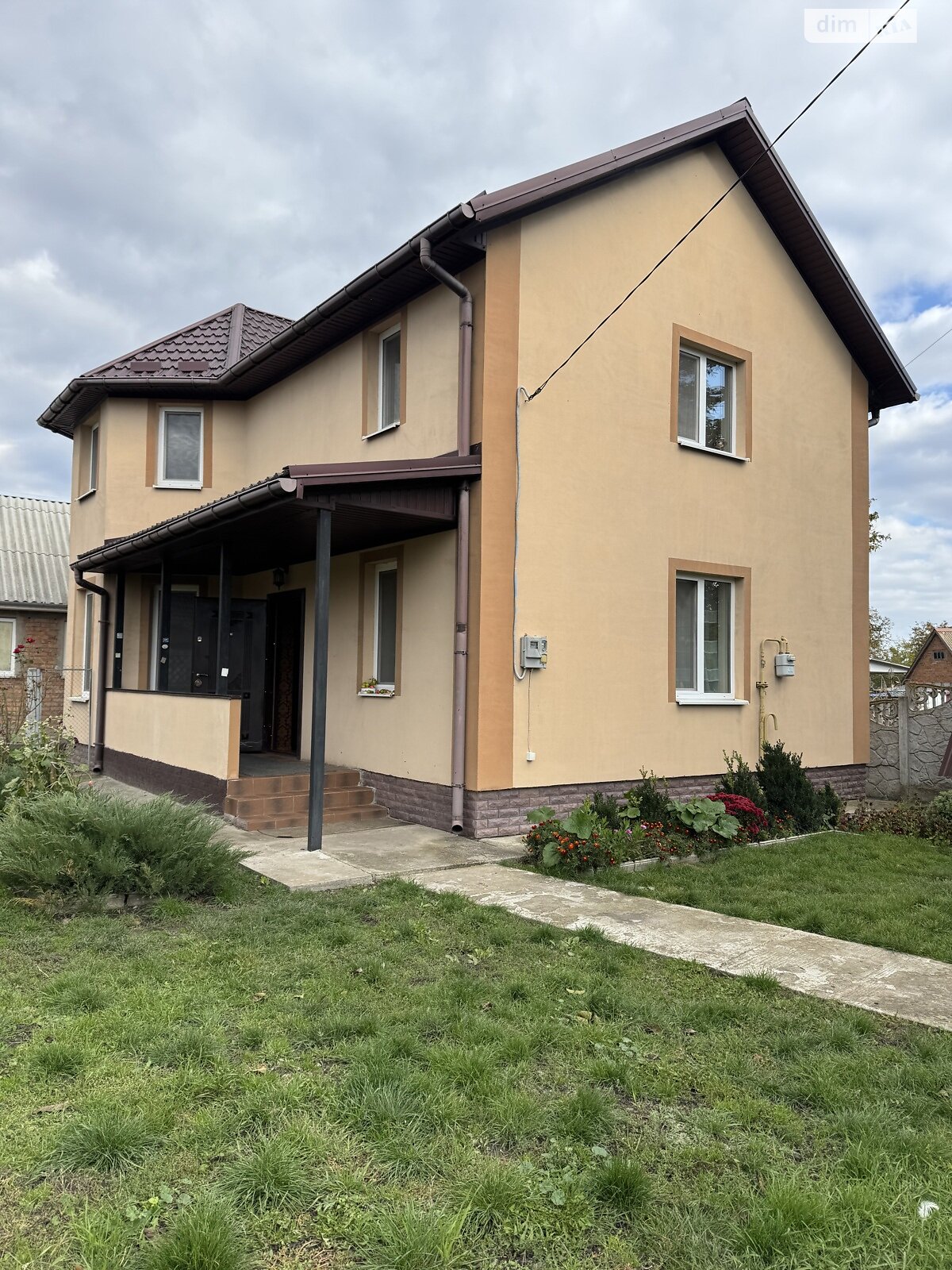 двухэтажный дом беседка, 107.5 кв. м, газобетон. Продажа в Гавришовке фото 1
