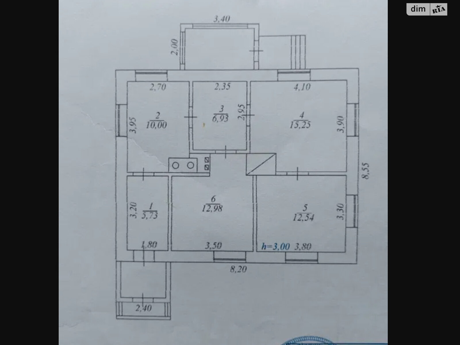 одноповерховий будинок, 64 кв. м, цегла. Продаж у Гайсині фото 1