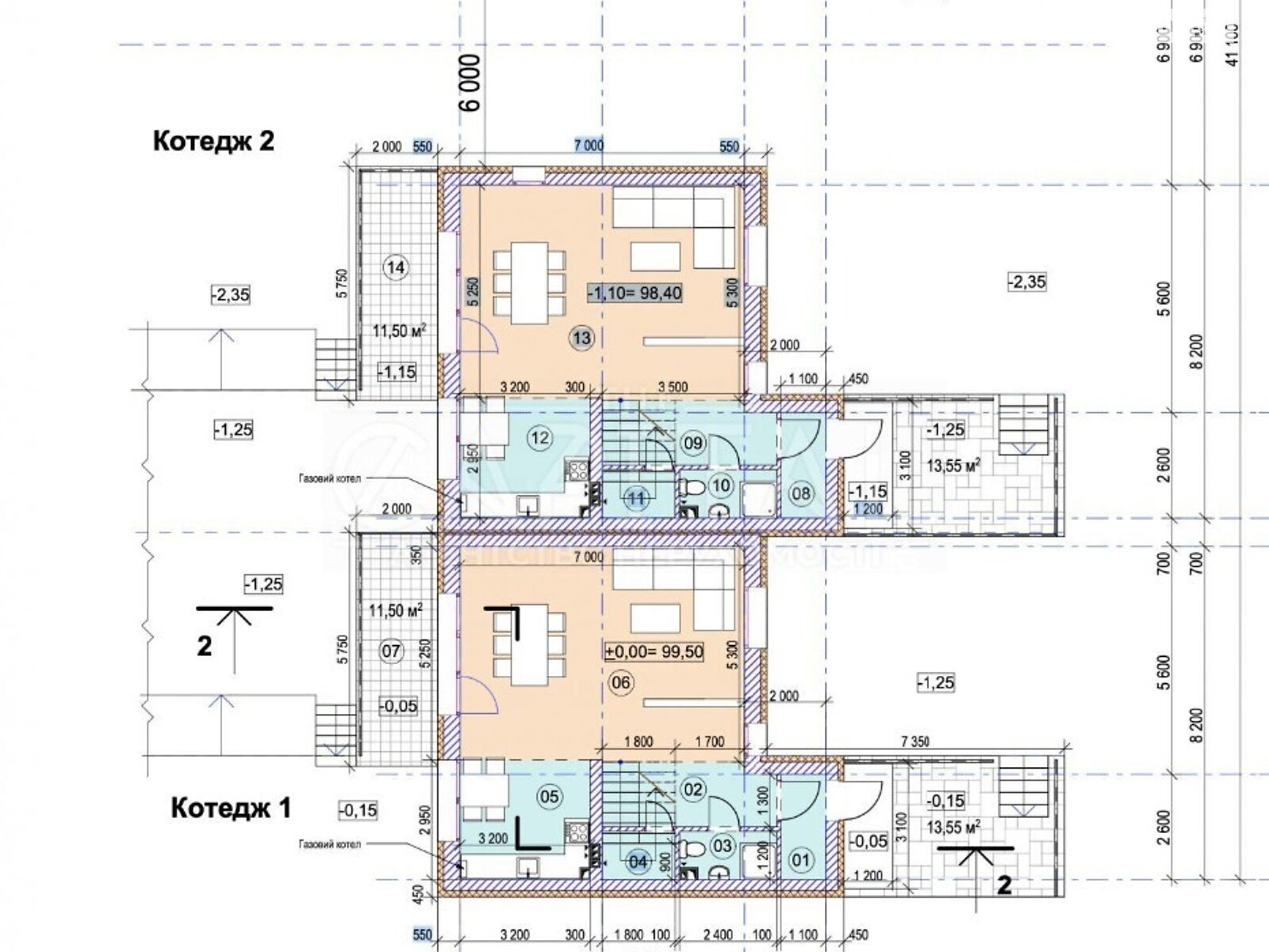 триповерховий будинок з меблями, 127 кв. м, кирпич. Продаж у Глевасі фото 1