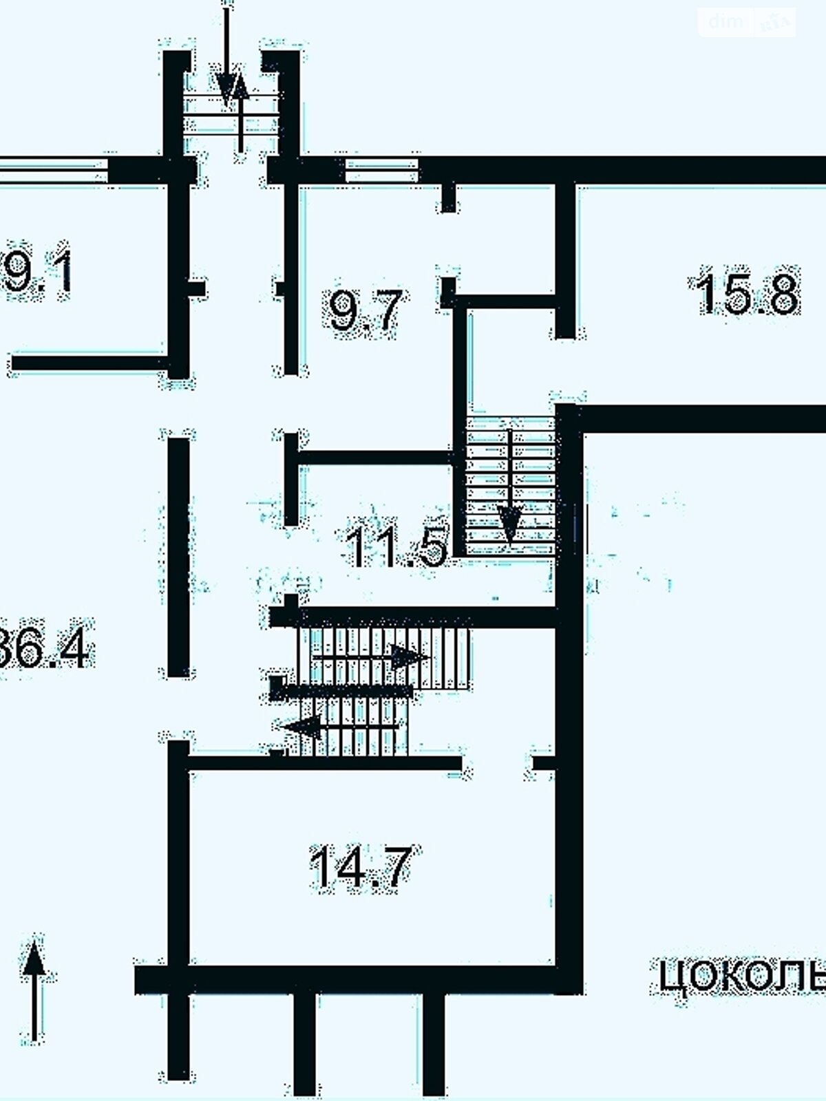 двухэтажный дом с гаражом, 450 кв. м, кирпич. Продажа в Глевахе фото 1