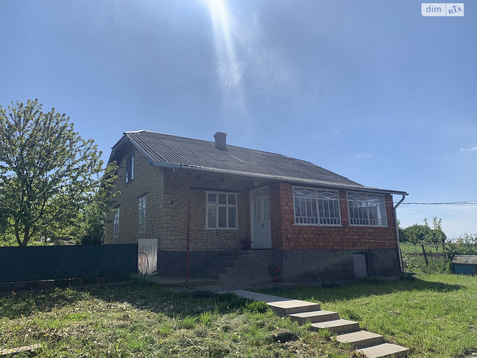 одноэтажный дом с верандой, 82.3 кв. м, бутовый камень. Продажа в Глушке фото 1 одноэтажный дом с верандой, 82.3 кв. м, бутовый камень. Продажа в Глушке фото 1