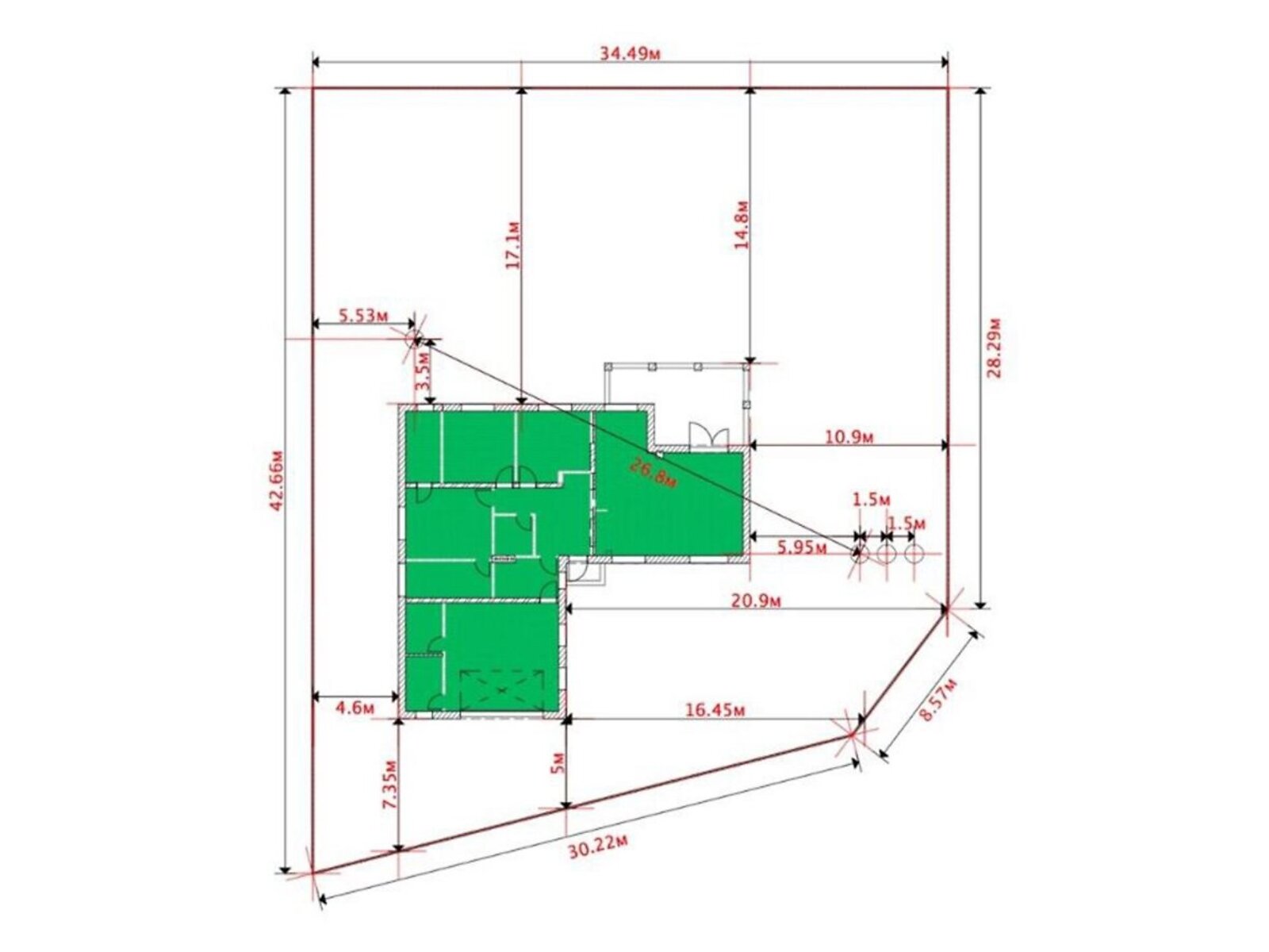 одноэтажный дом, 220 кв. м, пеноблок. Продажа в Гнатовке фото 1