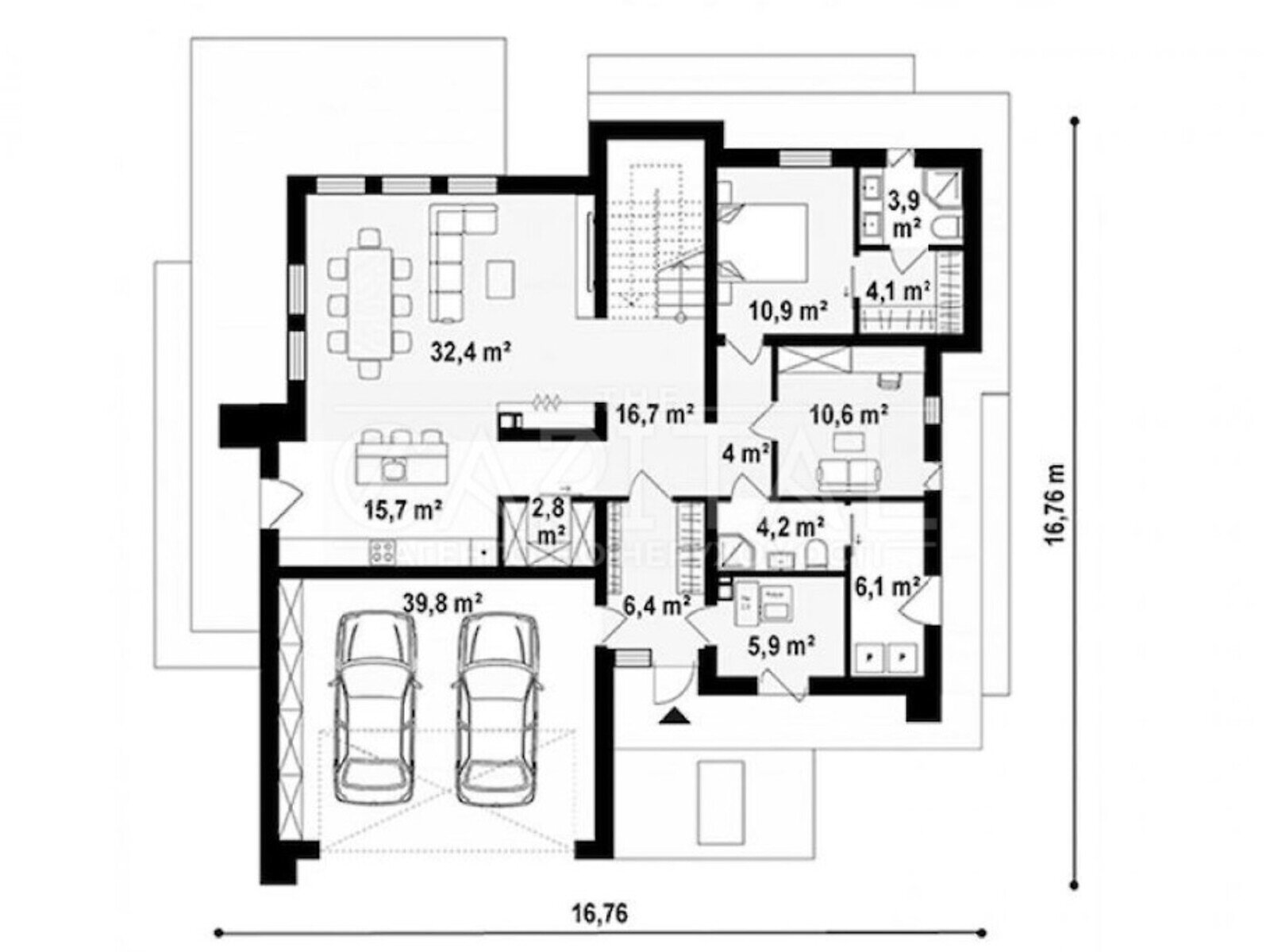 двухэтажный дом, 230 кв. м, кирпич. Продажа в Гнедине фото 1 двухэтажный дом, 230 кв. м, кирпич. Продажа в Гнедине фото 1