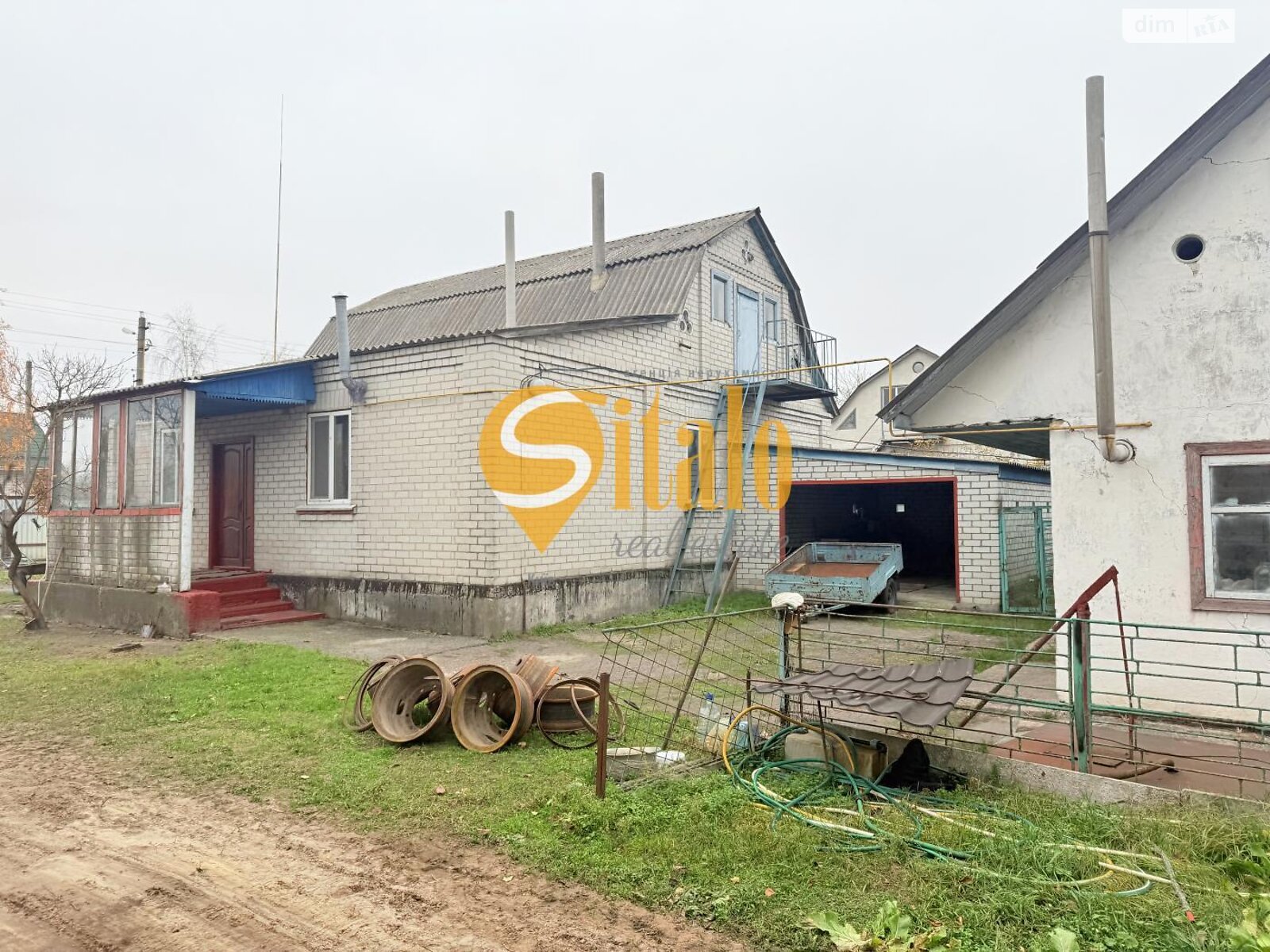 двоповерховий будинок з гаражем, 90 кв. м, кирпич. Продаж у Гнідині фото 1