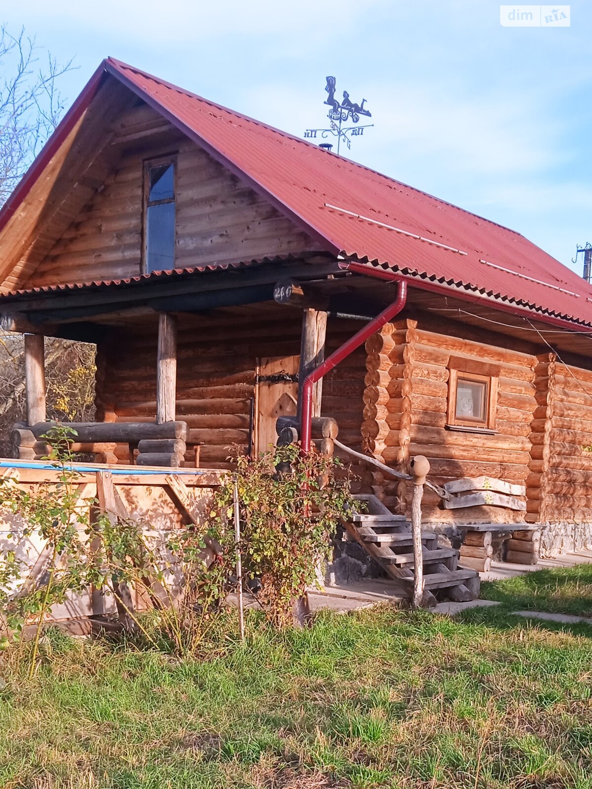 двоповерховий будинок бесідка, 100 кв. м, зруб. Продаж у Гнівані фото 1 двоповерховий будинок бесідка, 100 кв. м, зруб. Продаж у Гнівані фото 1