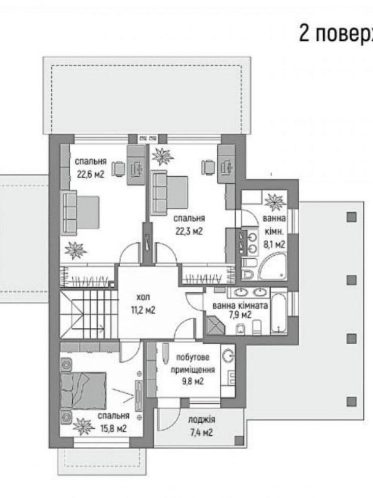 двоповерховий будинок з верандою, 250 кв. м, кирпич. Продаж у Горі фото 1