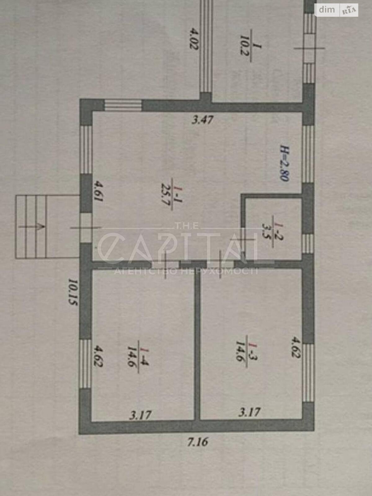 одноповерховий будинок, 70 кв. м, кирпич. Продаж у Горбовичах фото 1