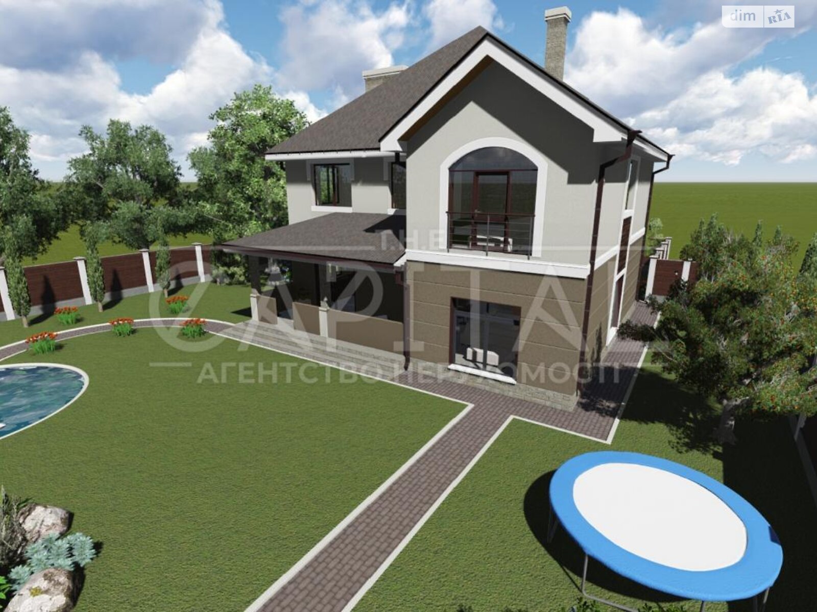 двоповерховий будинок з гаражем, 300 кв. м, цегла. Продаж у Горбовичах фото 1