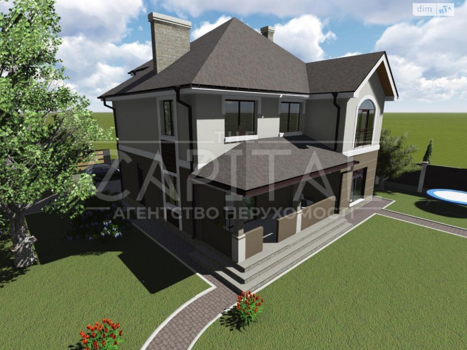 двоповерховий будинок з гаражем, 300 кв. м, цегла. Продаж у Горбовичах фото 1