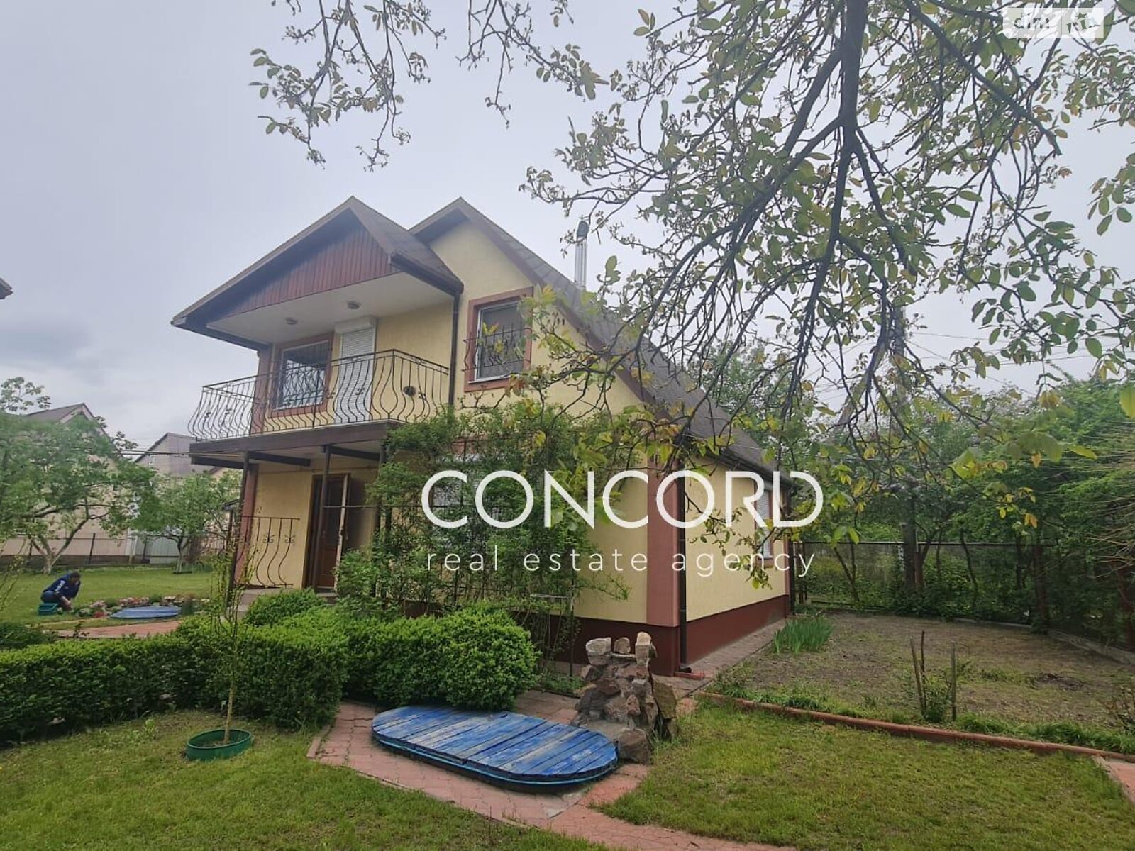 двухэтажный дом с верандой, 60.7 кв. м, кирпич. Продажа в Гореничах фото 1