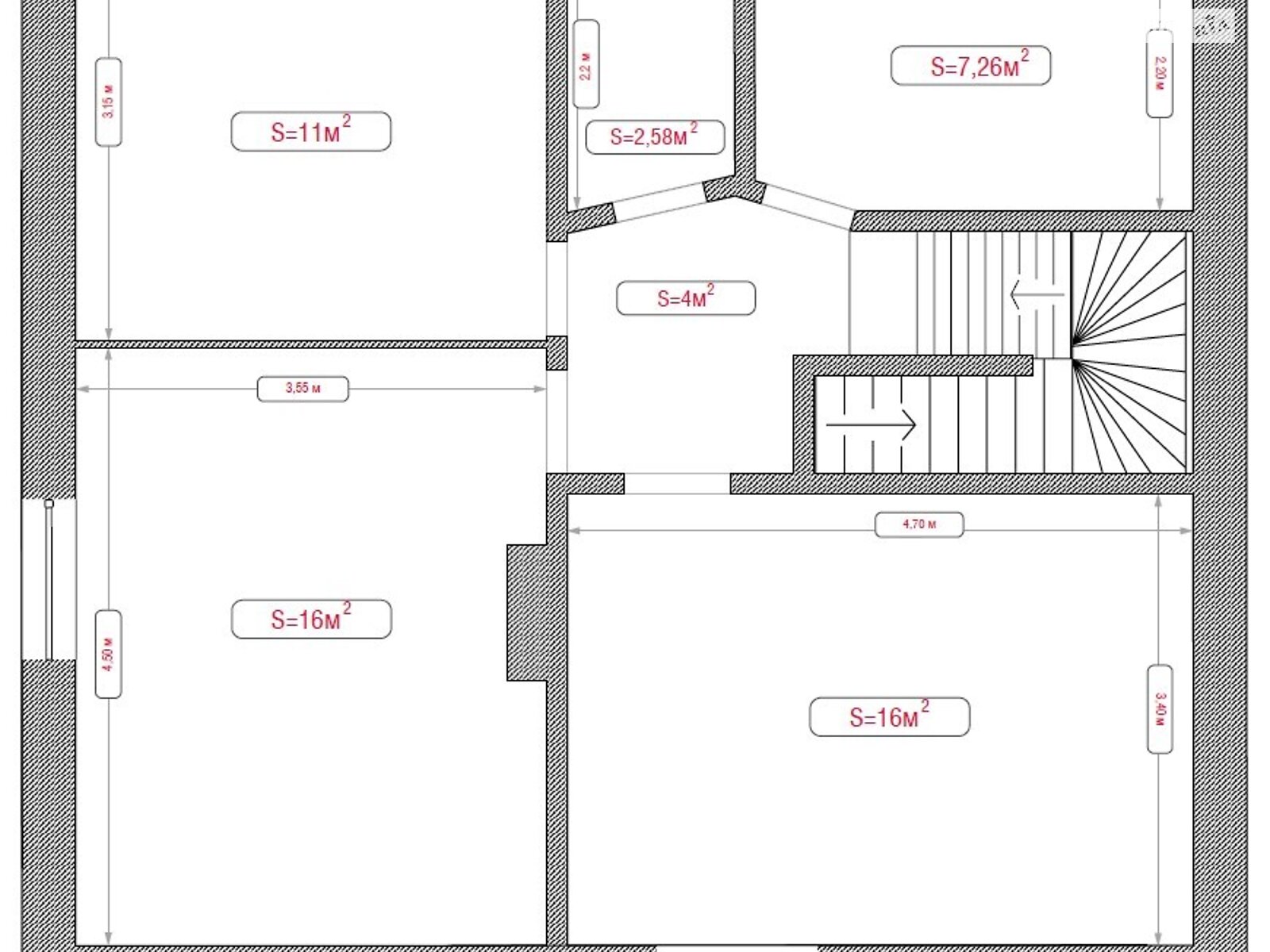 двоповерховий будинок, 145 кв. м, газобетон. Продаж у Гореничах фото 1