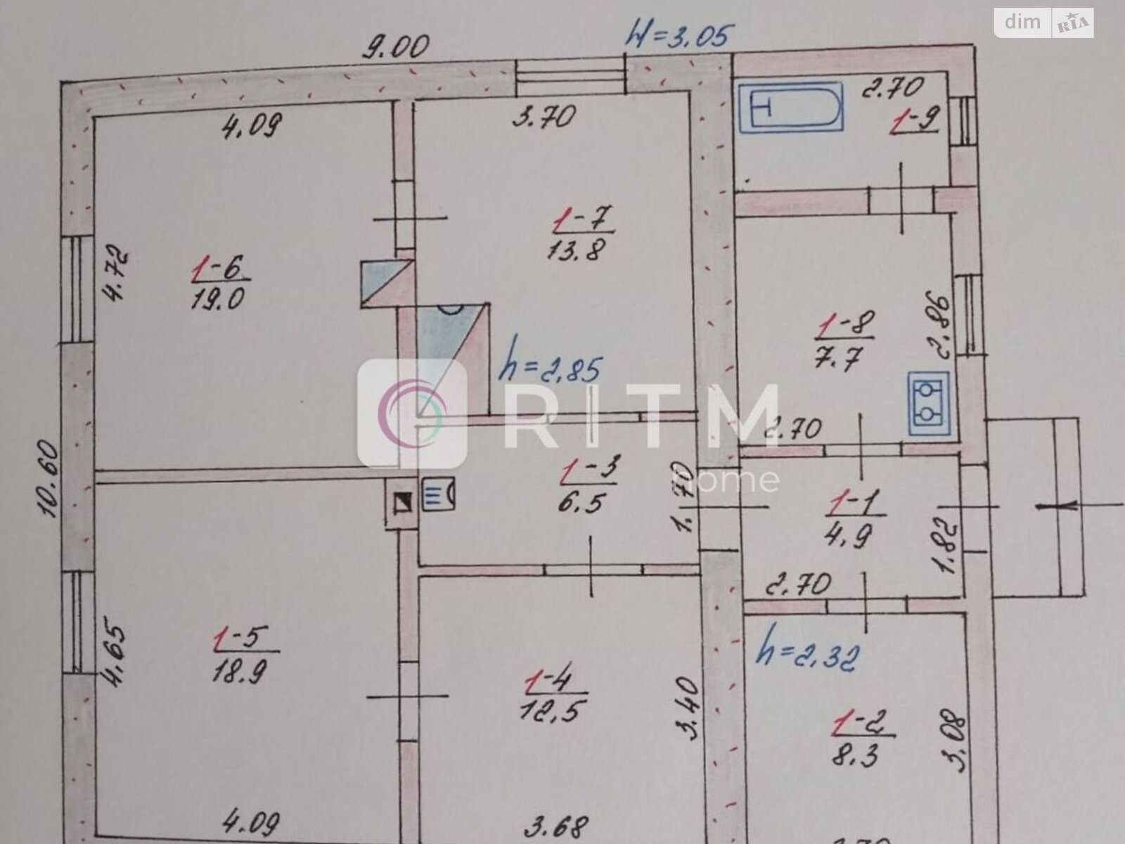 двоповерховий будинок, 95 кв. м, цегла. Продаж у Городищі фото 1 двоповерховий будинок, 95 кв. м, цегла. Продаж у Городищі фото 1