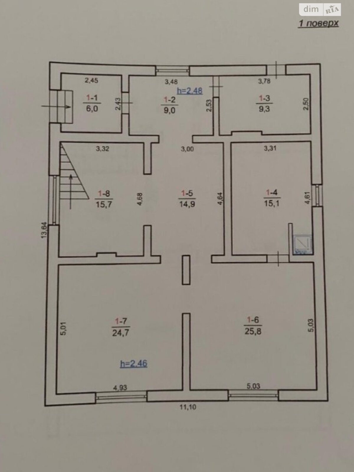 двухэтажный дом с балконом, 250 кв. м, кирпич. Продажа в Городке район Городок фото 1