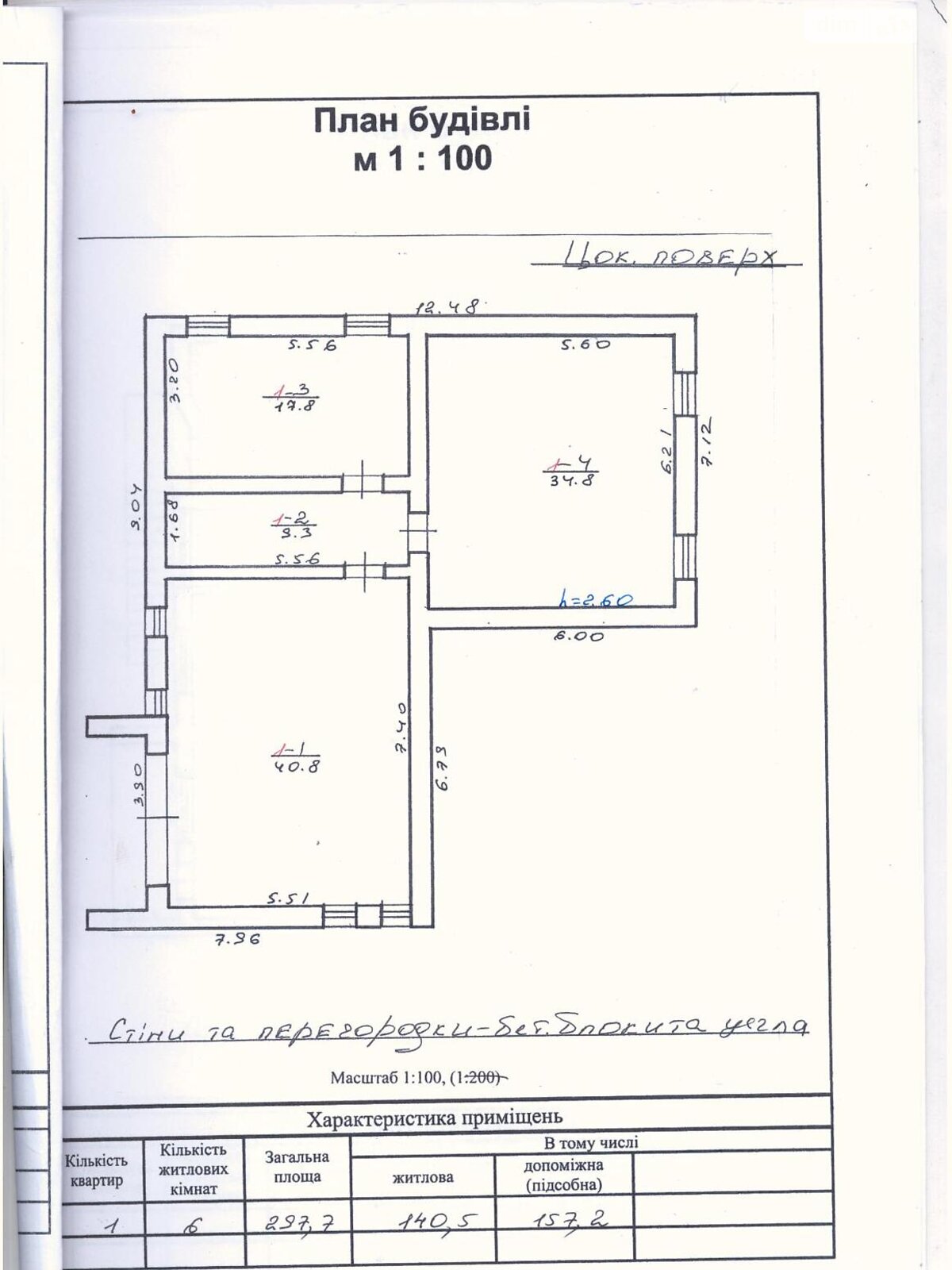 трехэтажный дом, 297 кв. м, кирпич. Продажа в Городке район Центр фото 1