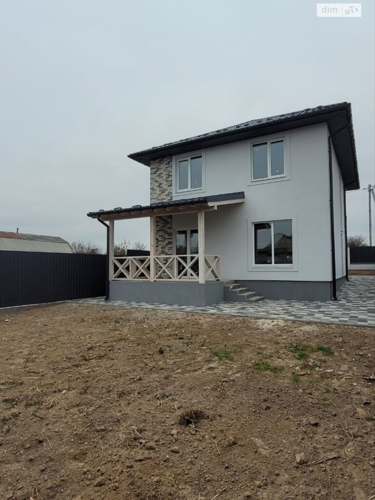 двоповерховий будинок веранда, 130 кв. м, піноблок. Продаж у Гостомелі фото 1