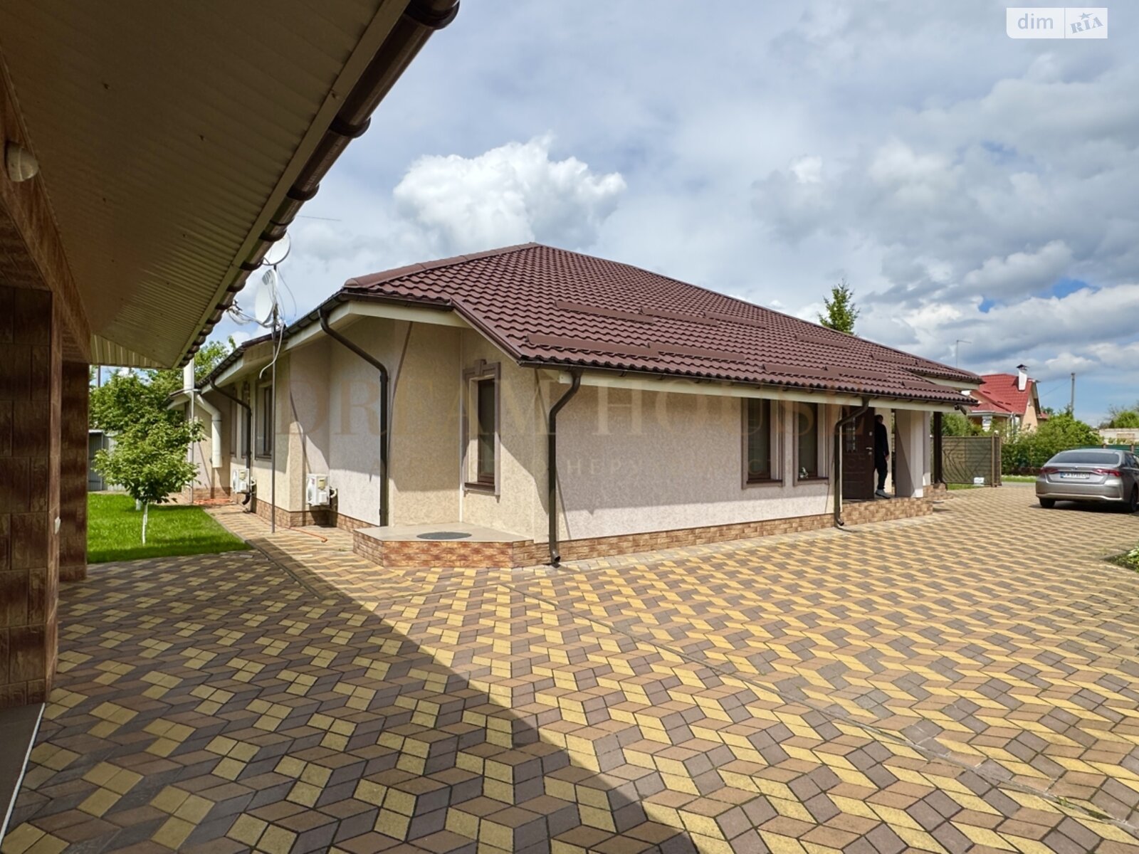 одноповерховий будинок з верандою, 167.3 кв. м, цегла. Продаж у Гостомелі фото 1 одноповерховий будинок з верандою, 167.3 кв. м, цегла. Продаж у Гостомелі фото 1