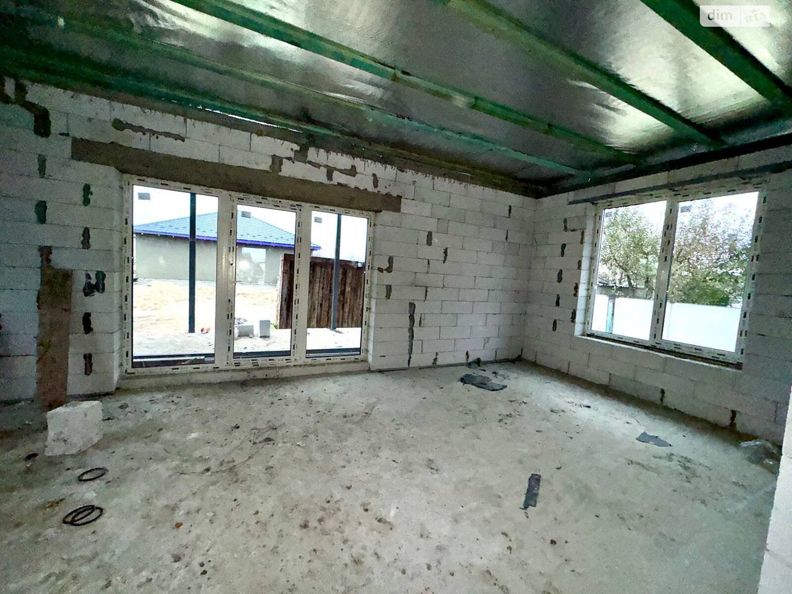 одноэтажный дом с отоплением, 105 кв. м, пеноблок. Продажа в Гостомеле фото 1 одноэтажный дом с отоплением, 105 кв. м, пеноблок. Продажа в Гостомеле фото 1