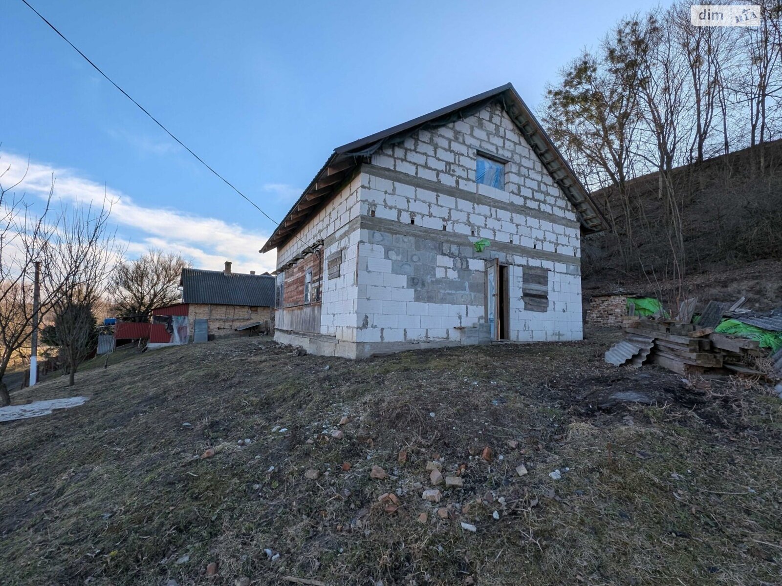 двухэтажный дом с мансардой, 120 кв. м, газобетон. Продажа в Грабове фото 1