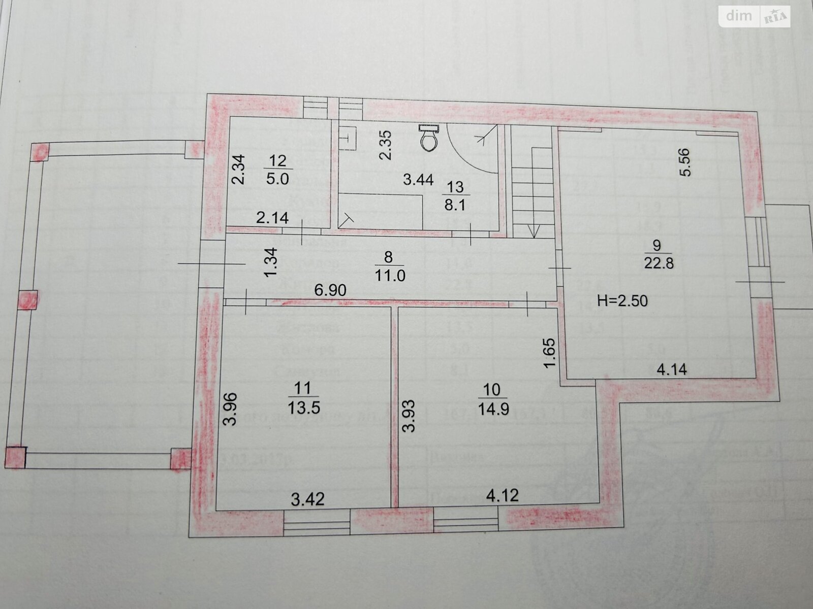 двоповерховий будинок з ремонтом, 185 кв. м, цегла. Продаж у Гребінках фото 1