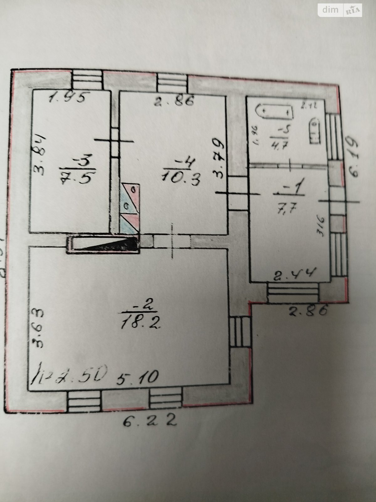 одноэтажный дом, 60 кв. м, кирпич. Продажа в Грушевке фото 1