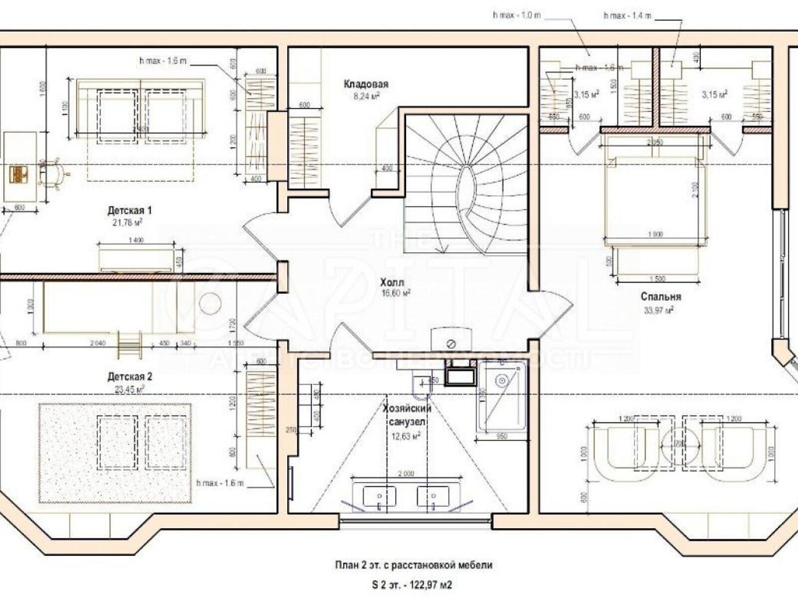 двоповерховий будинок, 244 кв. м, кирпич. Продаж у Гурівщині фото 1