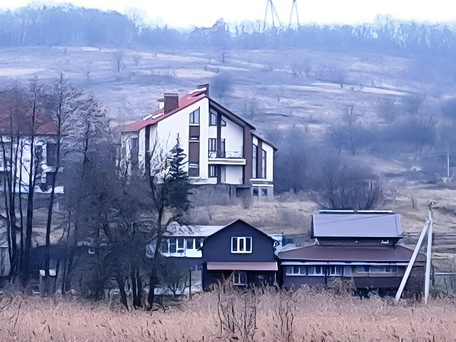 триповерховий будинок з опаленням, 574.2 кв. м, цегла. Продаж у Гусачівці фото 1 триповерховий будинок з опаленням, 574.2 кв. м, цегла. Продаж у Гусачівці фото 1
