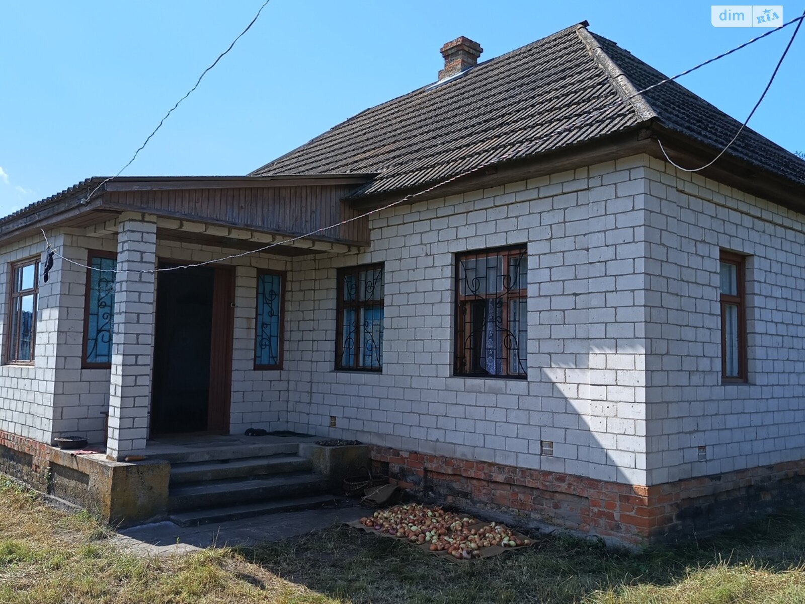 одноэтажный дом с верандой, 87 кв. м, кирпич. Продажа в Хаенках фото 1