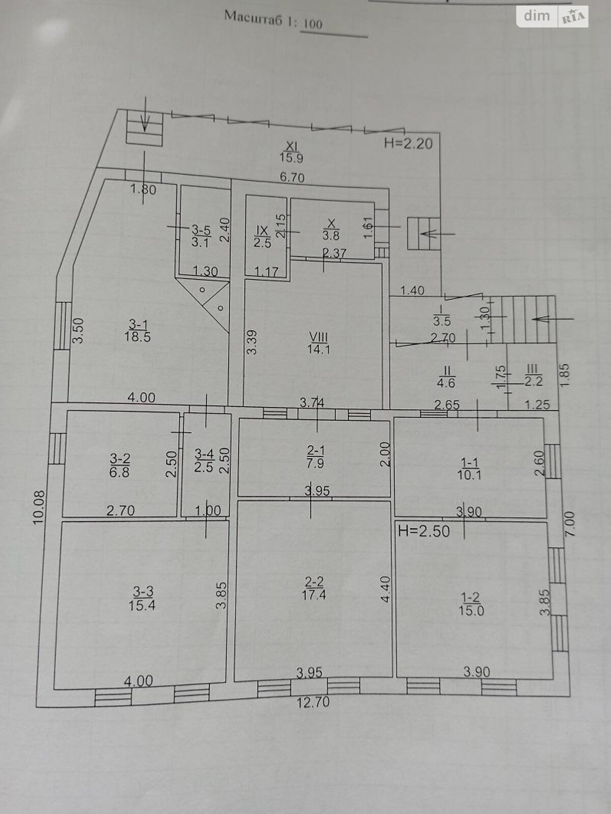 одноэтажный дом, 143.3 кв. м, кирпич. Продажа в Харькове район Ивановка фото 1