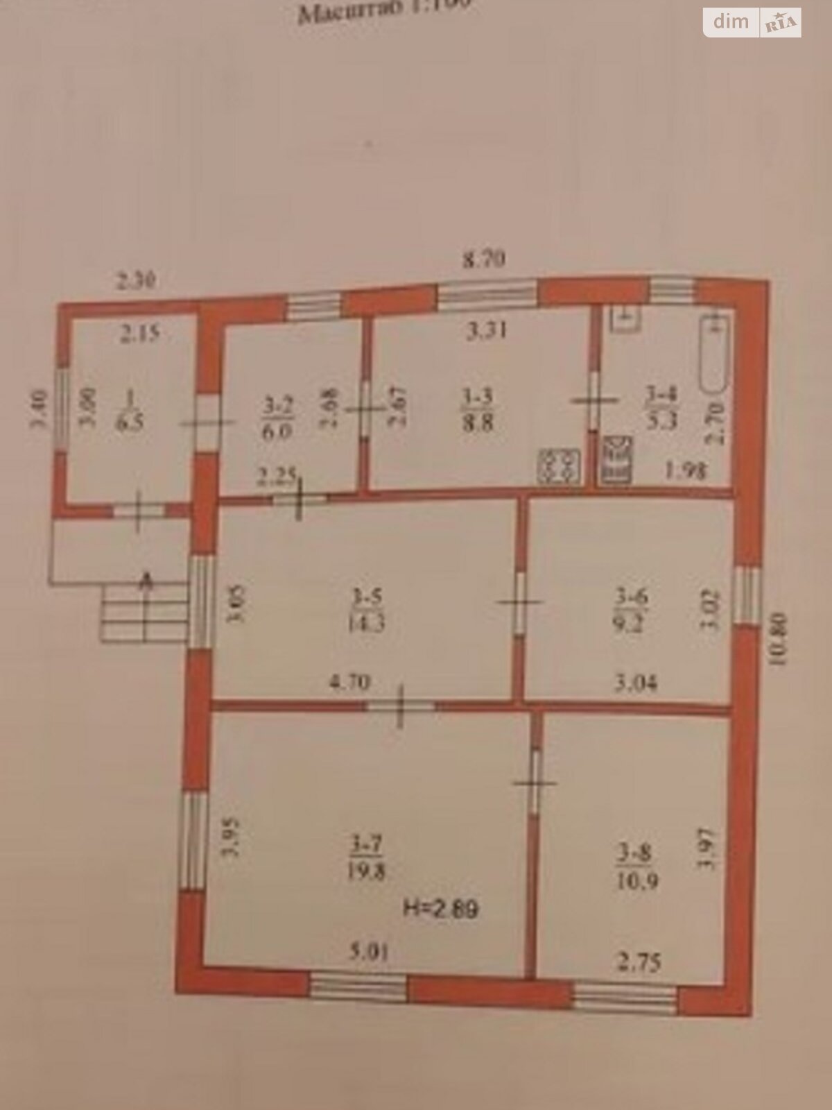 одноэтажный дом, 81 кв. м, кирпич. Продажа в Харькове район Новобаварский фото 1