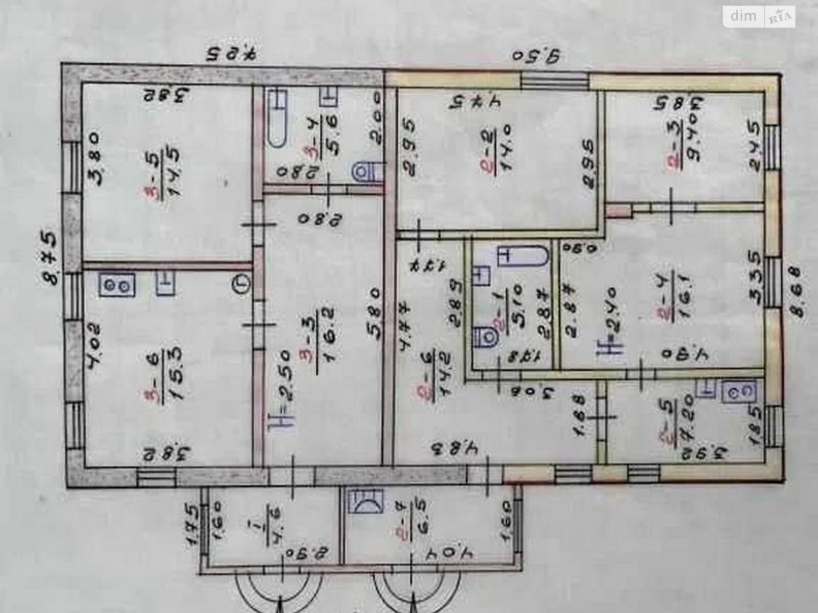 одноповерховий будинок, 128 кв. м, кирпич. Продаж в Харкові, район Новожаново фото 1