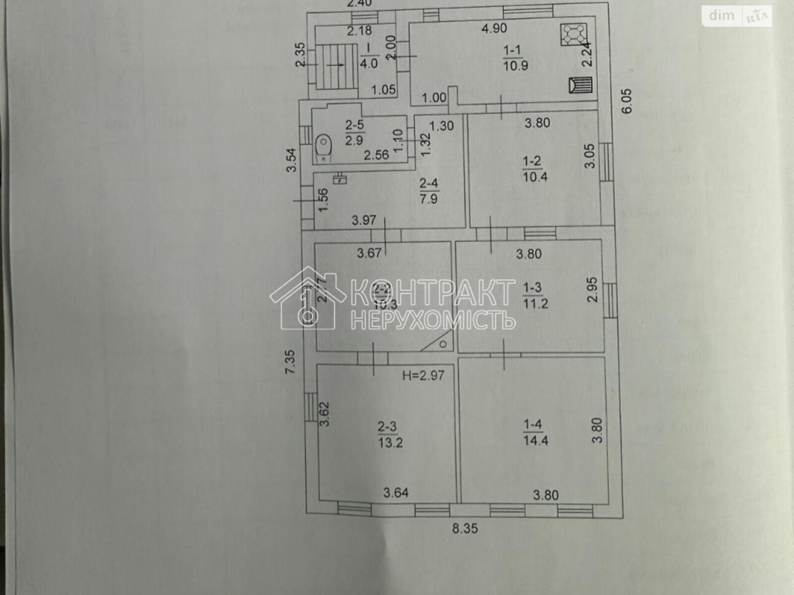 одноповерховий будинок, 45 кв. м, кирпич. Продаж в Харкові, район Салтівка фото 1