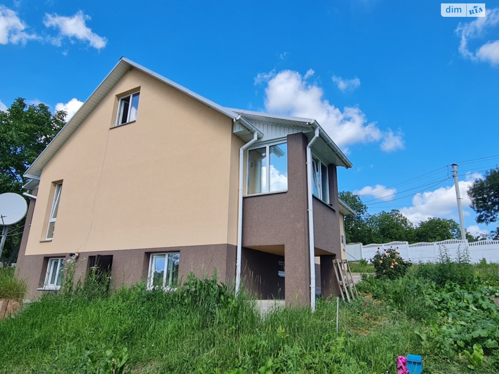 двоповерховий будинок веранда, 128 кв. м, піноблок. Продаж у Хижинцях фото 1