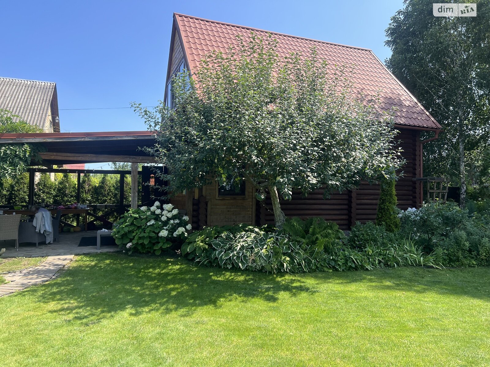 двоповерховий будинок бесідка, 55 кв. м, зруб. Продаж у Хлепчі фото 1