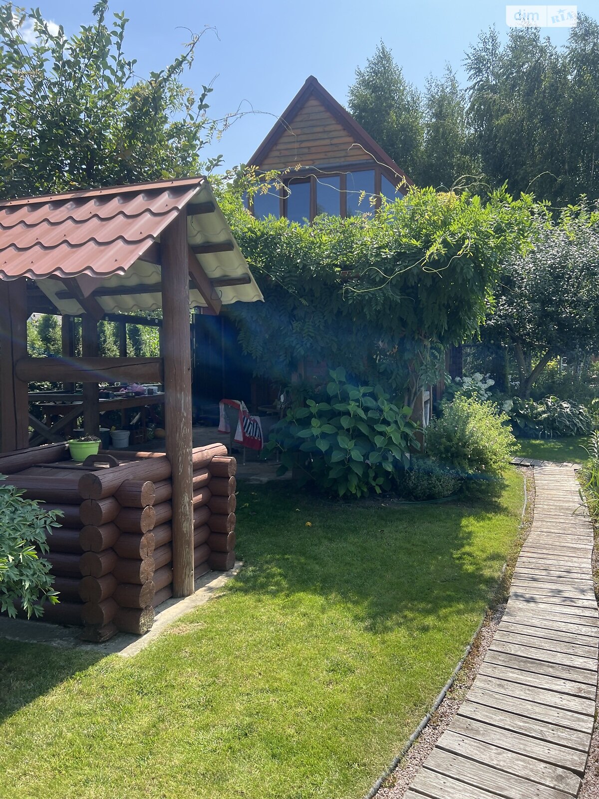 двоповерховий будинок бесідка, 55 кв. м, зруб. Продаж у Хлепчі фото 1