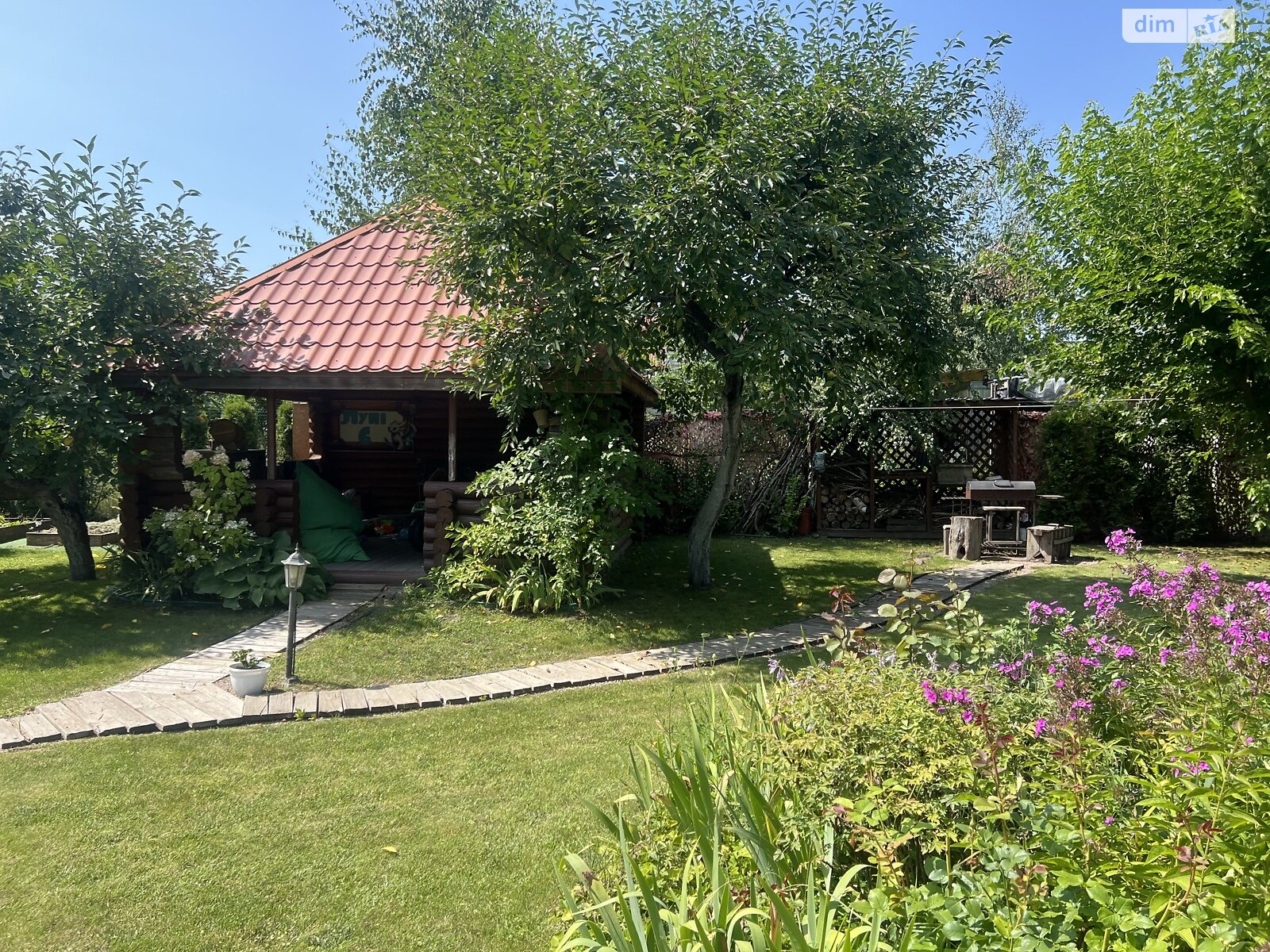 двоповерховий будинок бесідка, 55 кв. м, зруб. Продаж у Хлепчі фото 1