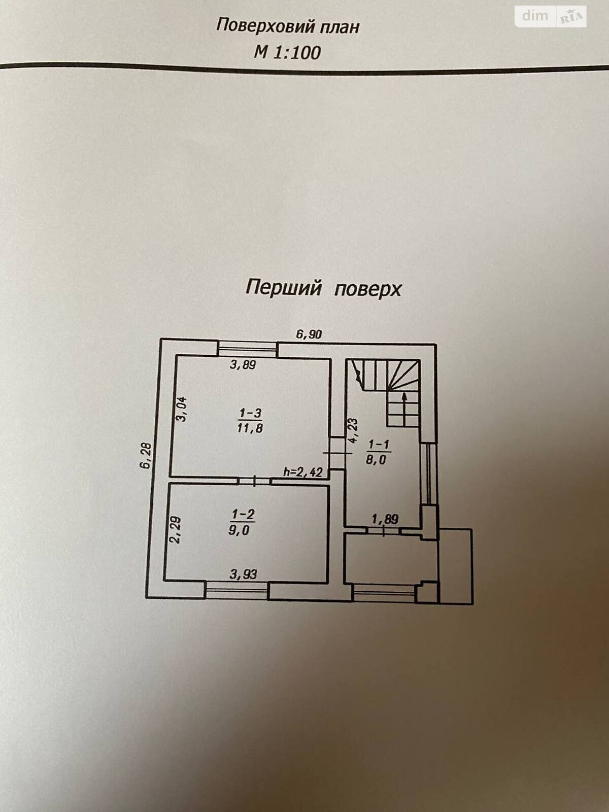 трехэтажный дом, 62 кв. м, кирпич. Продажа в Хмельницком район Дубово фото 1