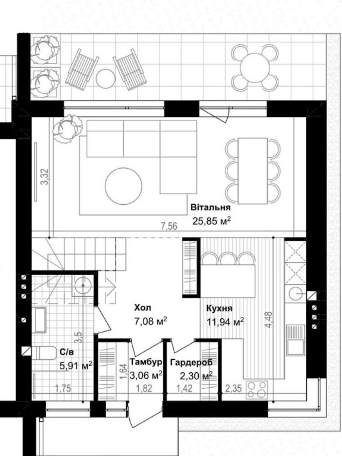 двоповерховий будинок, 124 кв. м, цегла. Продаж в Хмельницькому, район Отрадне фото 1