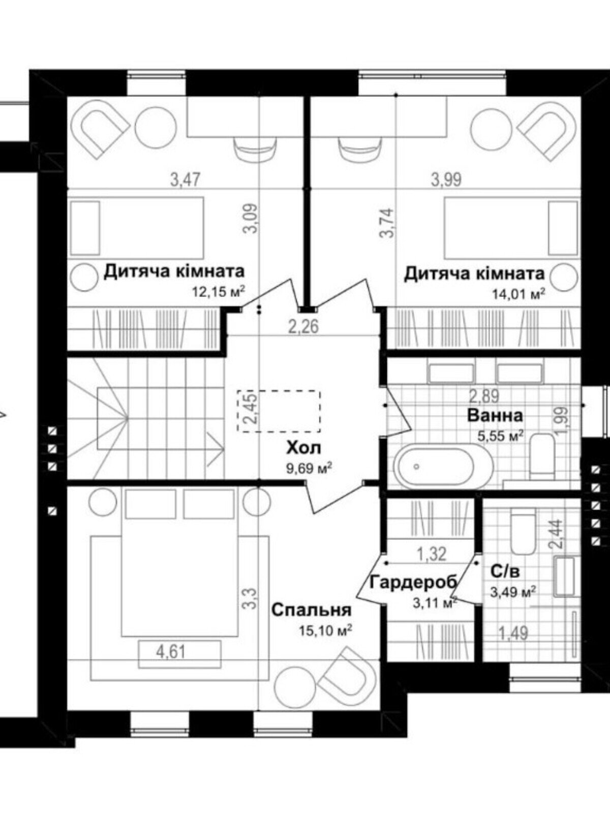 двоповерховий будинок, 124 кв. м, цегла. Продаж в Хмельницькому, район Отрадне фото 1