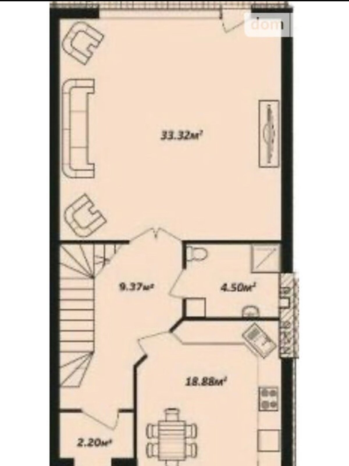 двухэтажный дом с мансардой, 130 кв. м, кирпич. Продажа в Хмельницком район Первый парковый фото 1