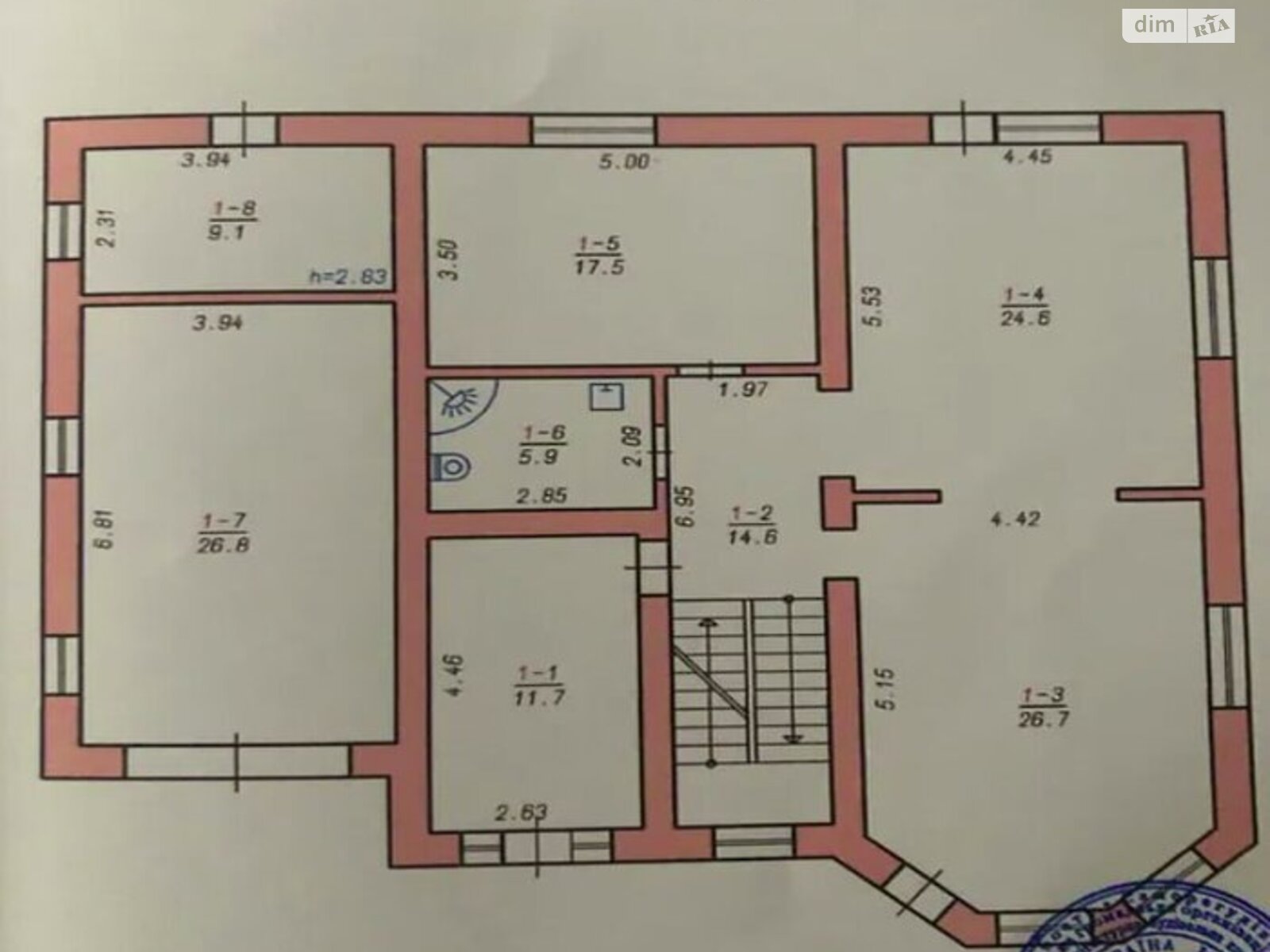 двоповерховий будинок з опаленням, 270.3 кв. м, цегла. Продаж в Хмельницькому, район Старий аеродром фото 1