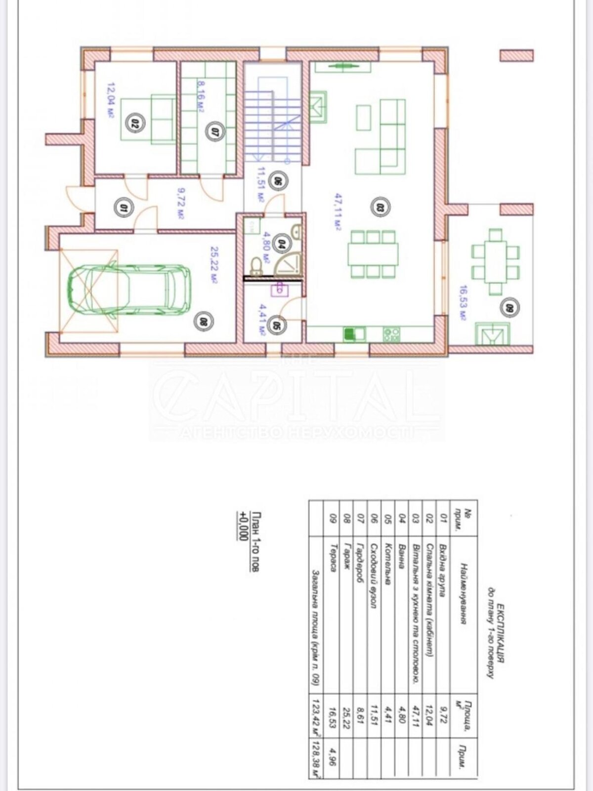 двухэтажный дом, 240 кв. м, кирпич. Продажа в Ходосовке фото 1