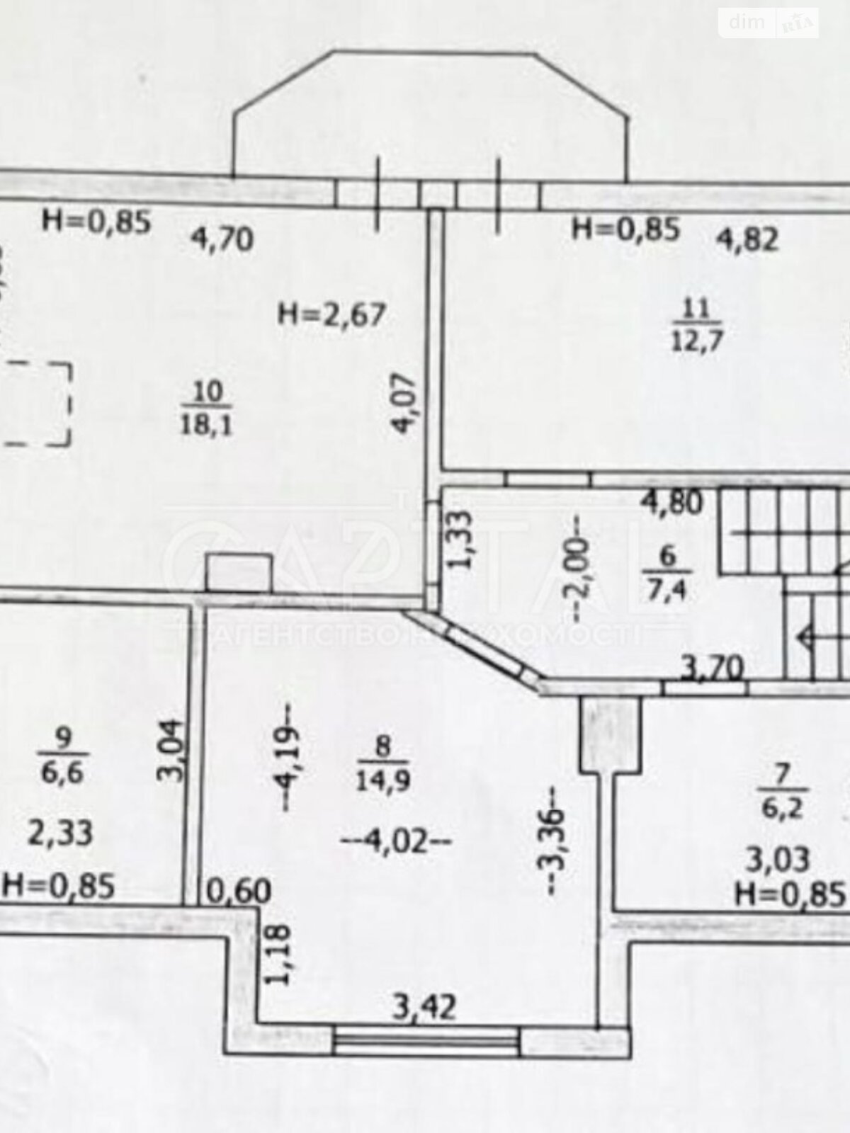 двухэтажный дом, 136 кв. м, кирпич. Продажа в Хотяновке фото 1