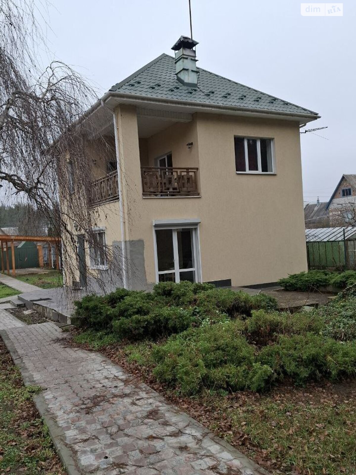 двухэтажный дом с верандой, 101.5 кв. м, кирпич. Продажа в Хотяновке фото 1