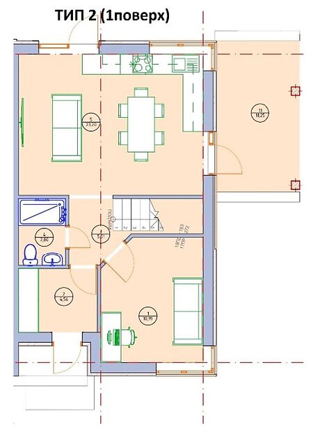 двухэтажный дом с террасой, 132 кв. м, газобетон. Продажа в Ирпене район Ирпень фото 1 двухэтажный дом с террасой, 132 кв. м, газобетон. Продажа в Ирпене район Ирпень фото 1