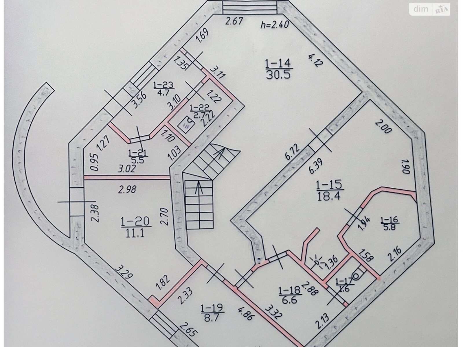 двухэтажный дом с отоплением, 309.5 кв. м, кирпич. Продажа в Ирпене район Романовка фото 1