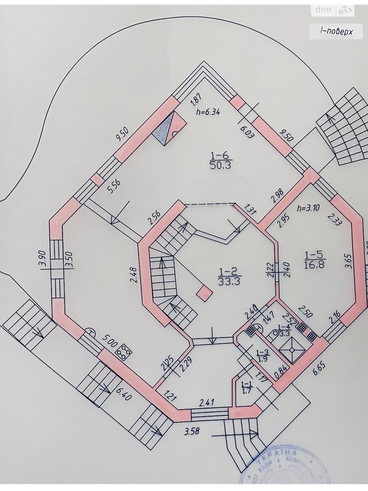 двухэтажный дом с отоплением, 309.5 кв. м, кирпич. Продажа в Ирпене район Романовка фото 1