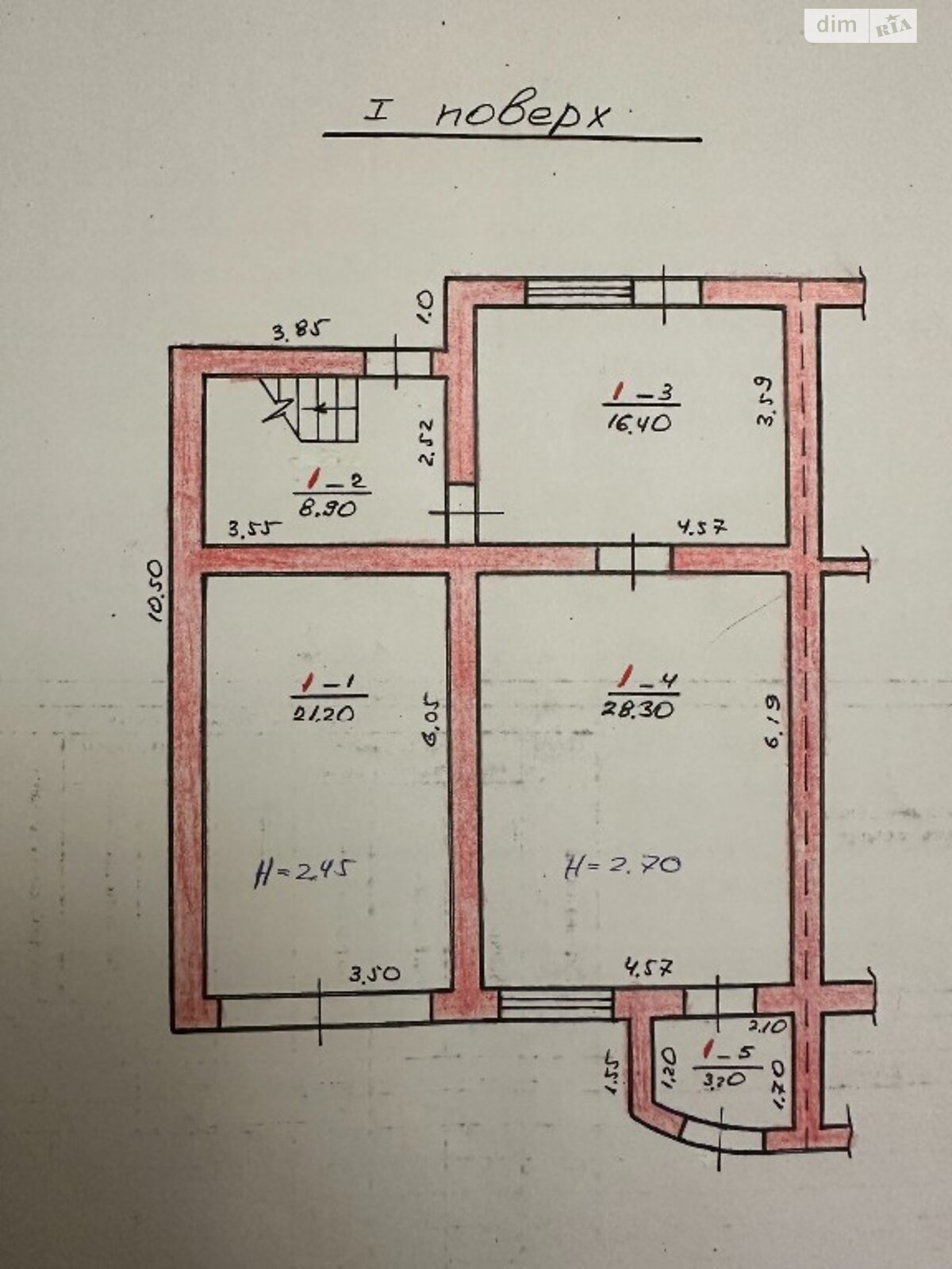 двоповерховий будинок, 155 кв. м, цегла. Продаж у Іршаві фото 1