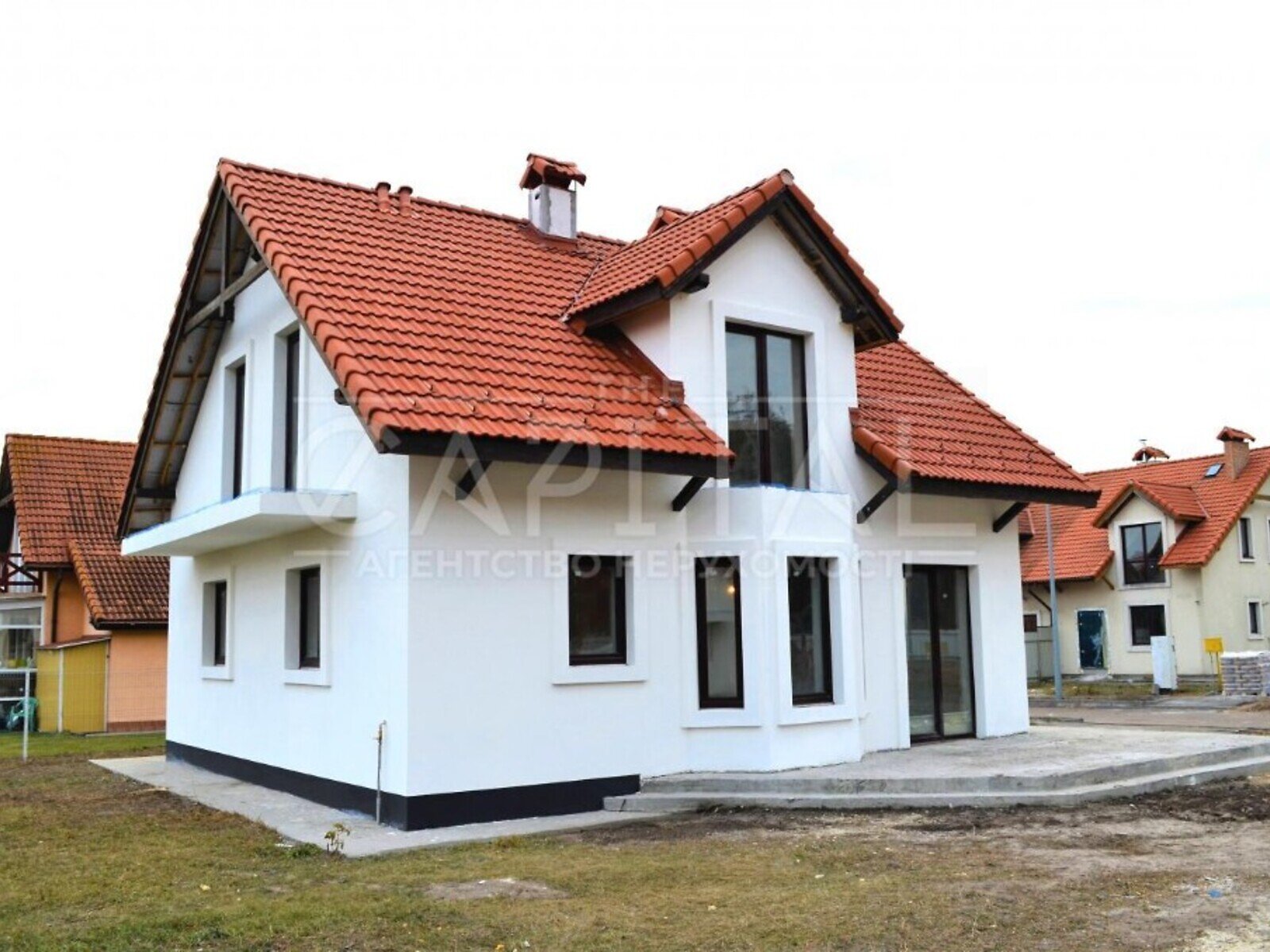 двухэтажный дом с балконом, 208 кв. м, кирпич. Продажа в Иванкове фото 1